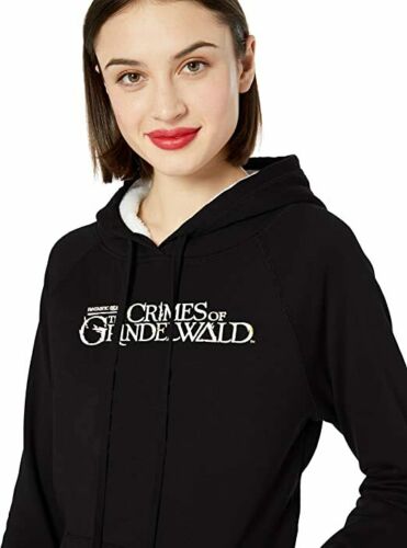 WOMENS HOODIE Fantastic Beast and The Crimes of Grindelwald Black Burgandy Gray
