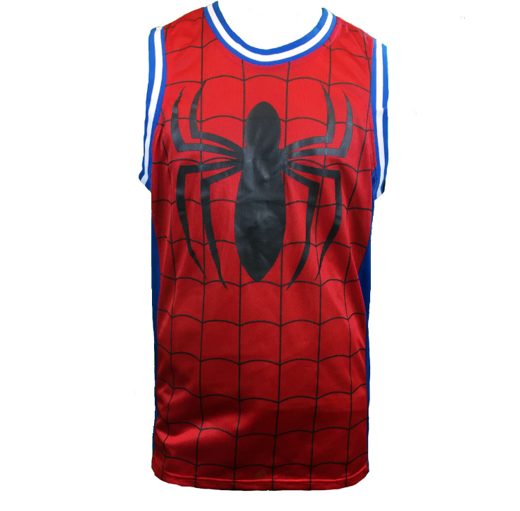 Spider Man Mens Basketball Jersey Tank