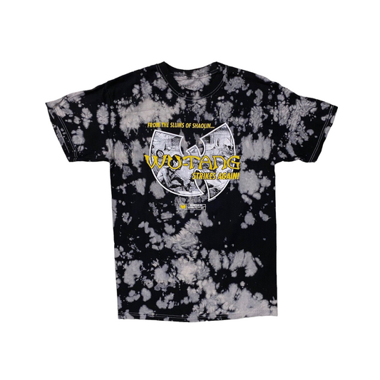 Wu-Tang Clan Black Tie-Dye Music T-Shirt - Mens/Unisex